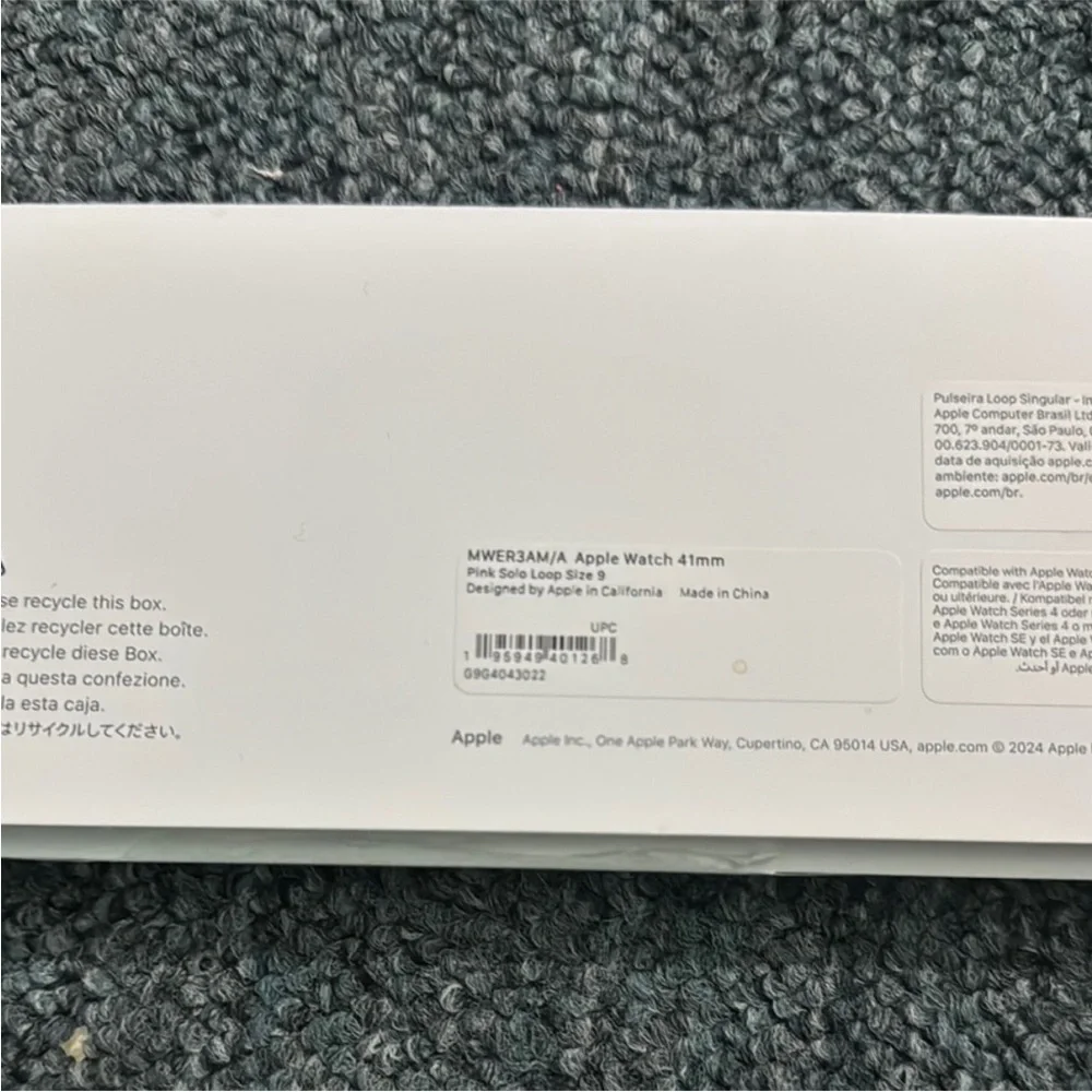 Apple Watch Band 41mm Link Solo Loop Size 9 Discontinued Color!